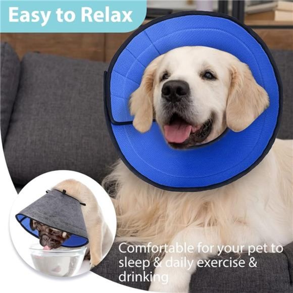 Soft Dog Cone for Large Dogs, Recovery Collar, E Collar (3(Neck: 7.75-9.5") - Picture 6 of 6